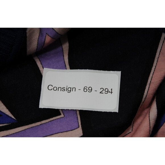 Emilio Pucci Womens Midi Long Sleeve Crew Neck Dress US 6 Blue Purple Wool Long - Picture 10 of 12